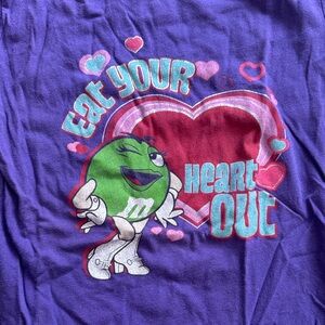 M&M'S Purple  Tee with Green Character